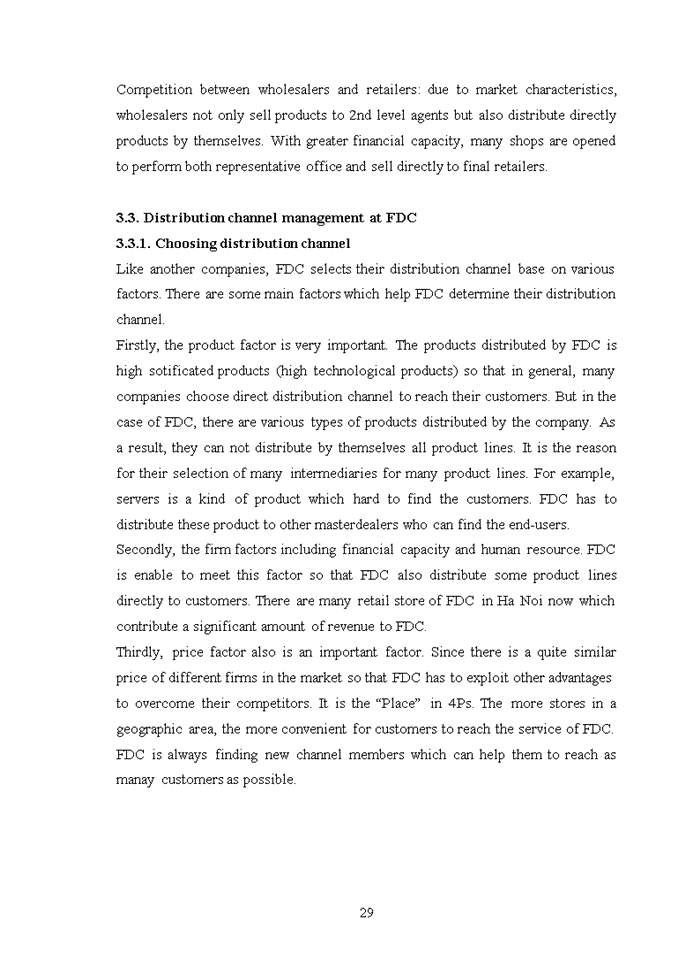 image for page Distribution channel management at fpt distribution company