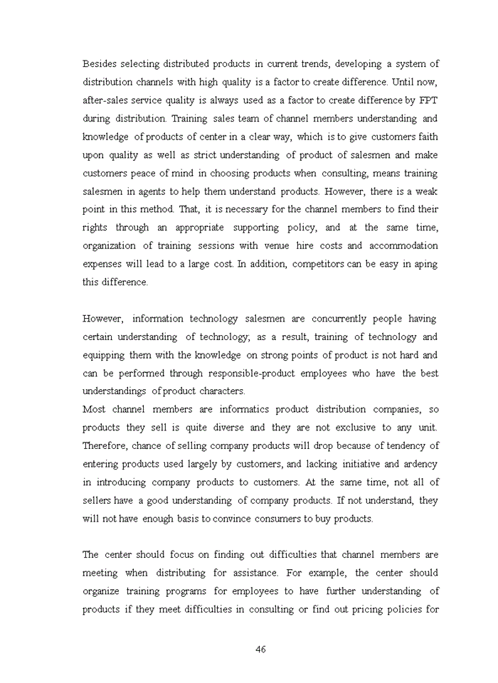 image for page Distribution channel management at fpt distribution company