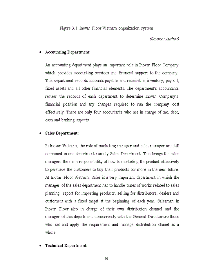image for page The distribution channels management in Inovar Floor Vietnam
