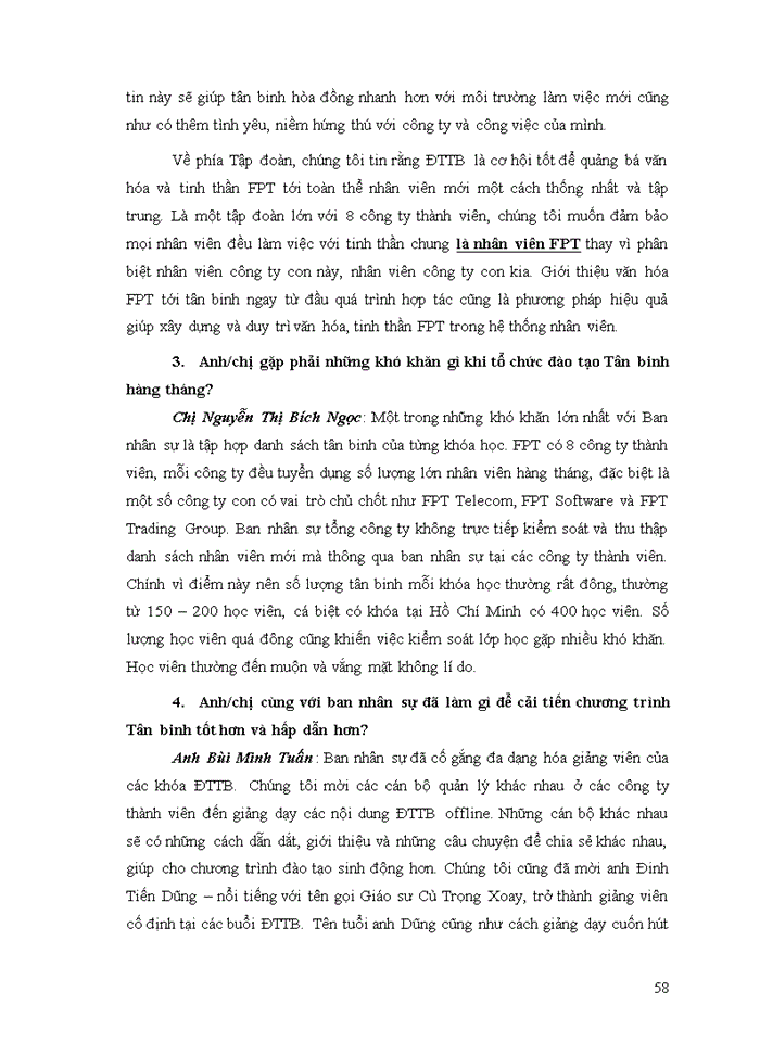 image for page Improving induction training activities – tan binh program at fpt corporation