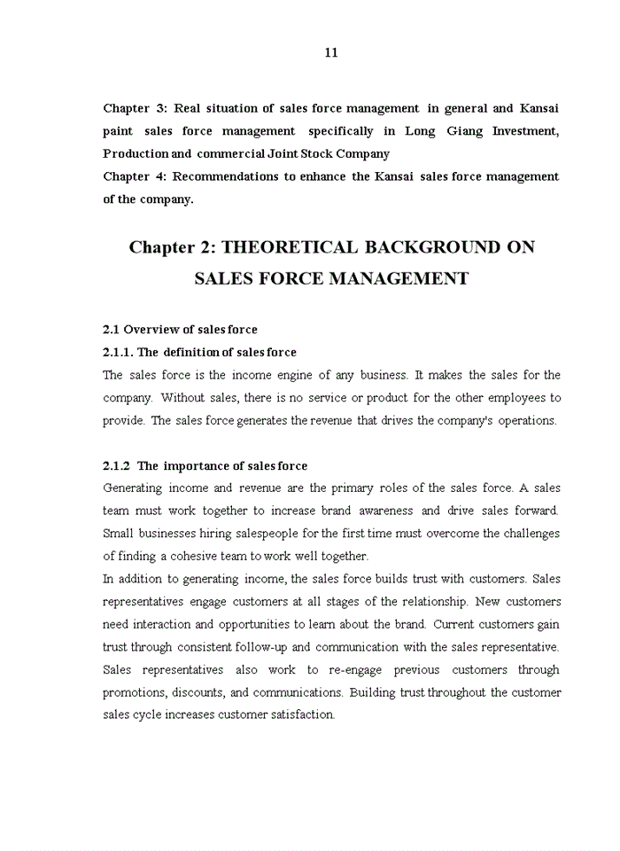 image for page Enhancing the efficiency of kansai paint sales force  management at long giang investment, production and commercial joint stock company