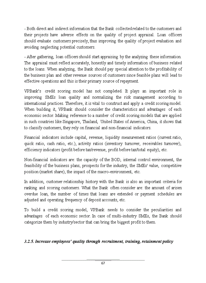 image for page Improving the SMEs loan quality in Vietnam Prosperity Joint Stock Commercial Bank