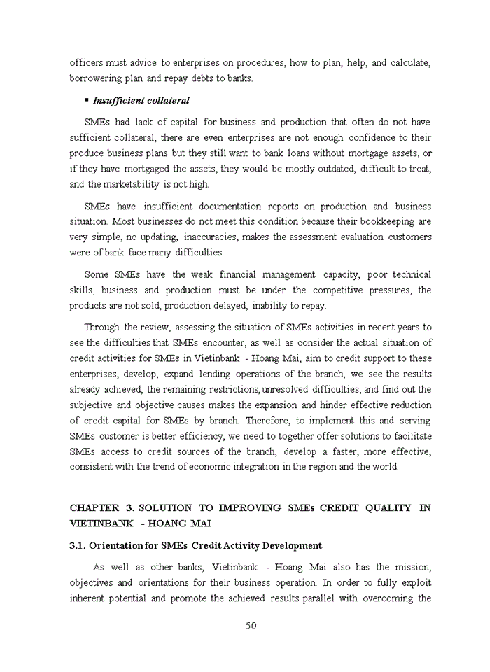 image for page Improving small and medium enterprises credit quality in Vietnam Joint Stock Commercial Bank for Industry and Trade - Hoang Mai Branch