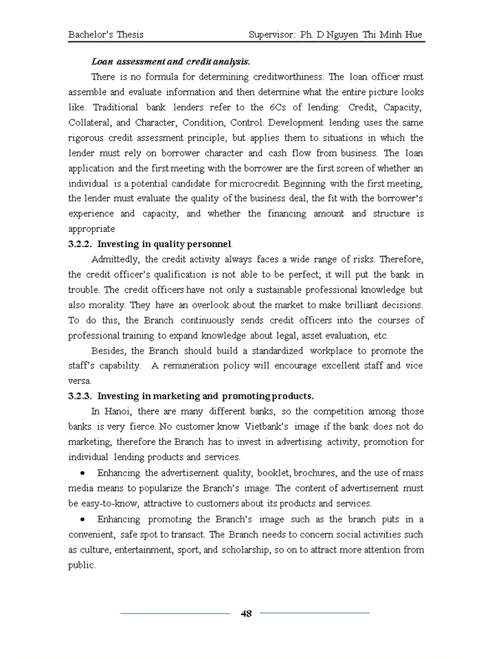 image for page Enhancing individual lending quality at viet nam thuong tin commercial joinst stock bank- hanoi branch