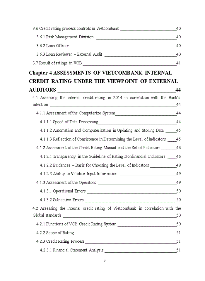 Assessing the Internal Credit Rating System at Vietcombank – From the viewpoint of external auditors