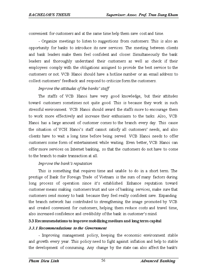 image for page Improving medium and long term capital mobilization at joint stock commercial bank for foreign trade of vietnam – hanoi branch