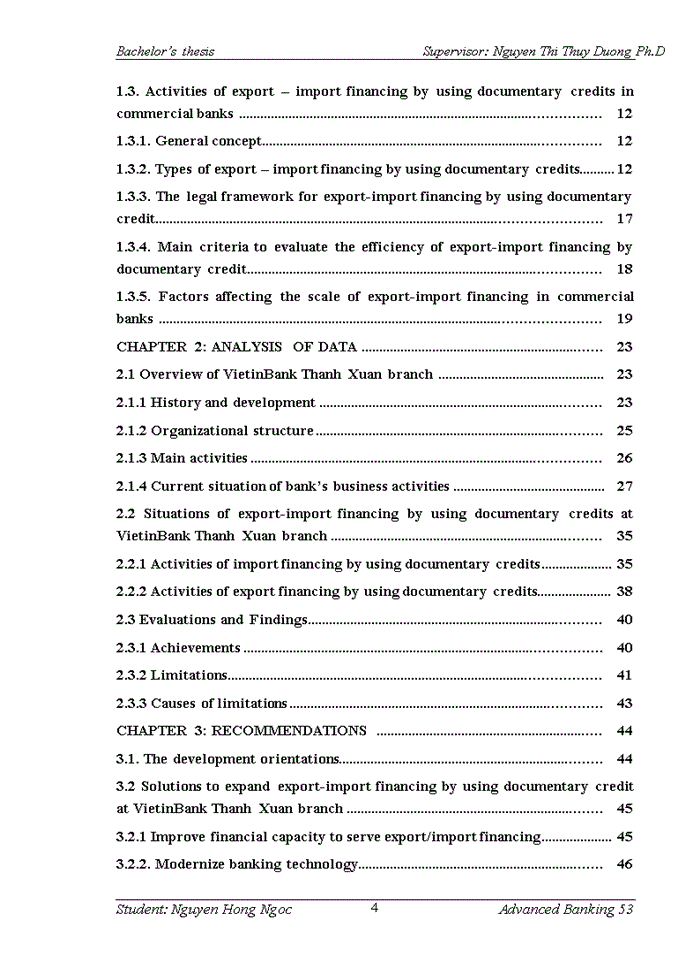 image for page Activities of export and import financing by using documentary credits at Vietnam Joint Stock Commercial Bank For Industry and Trade – Thanh Xuan Branch