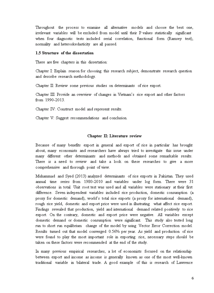 image for page Discuss on economic analysis of determinants of rice export in vietnam from 1990-2013