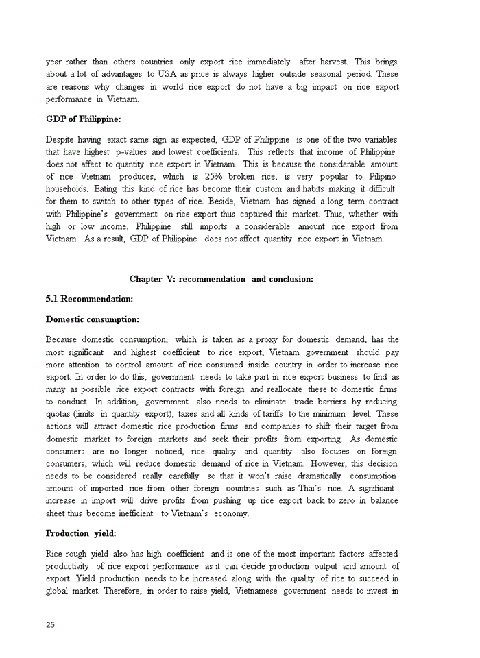 image for page Discuss on economic analysis of determinants of rice export in vietnam from 1990-2013