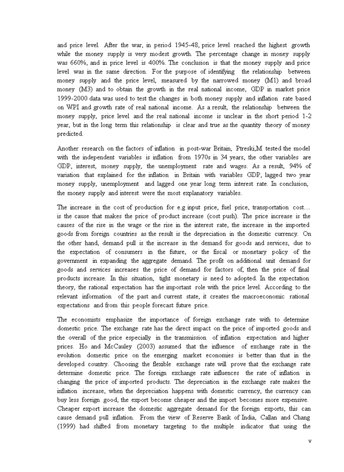 Determinants of inflation in india from 1982 to 2012