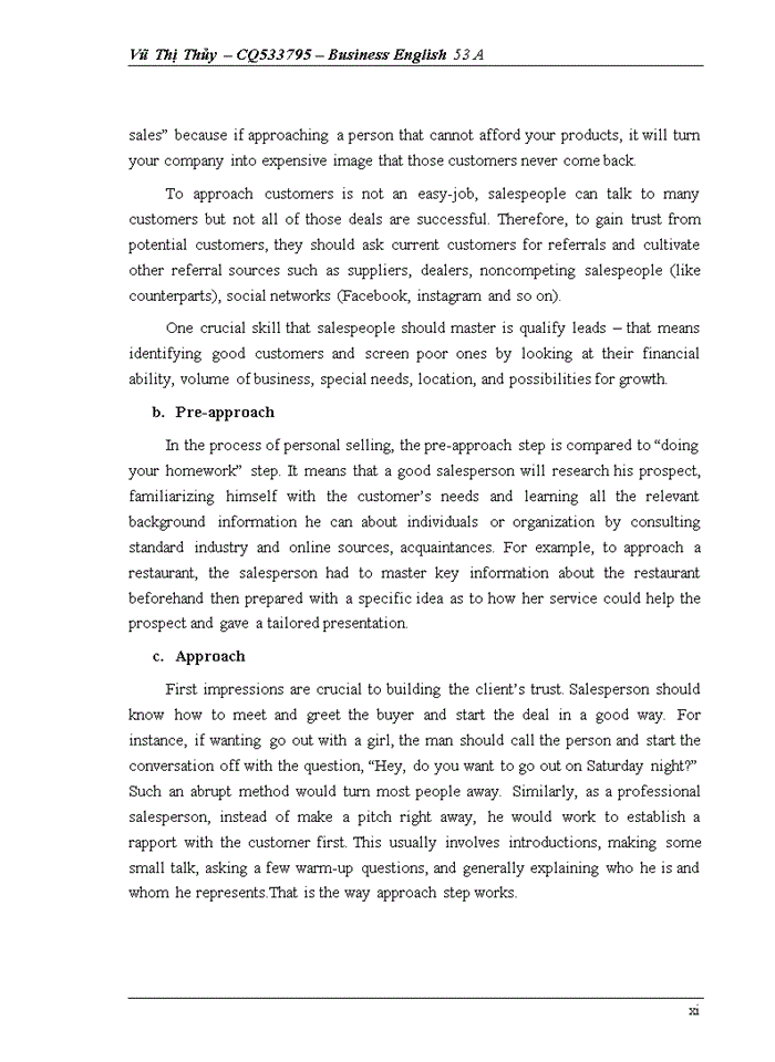 image for page Assessing sales capability of salespeople in ocean star tour joint stock company