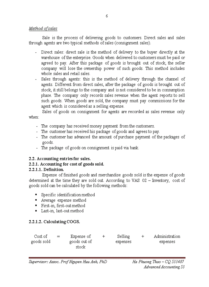 image for page Accounting for sales at Sao Vang Joint-stock Rubber Company