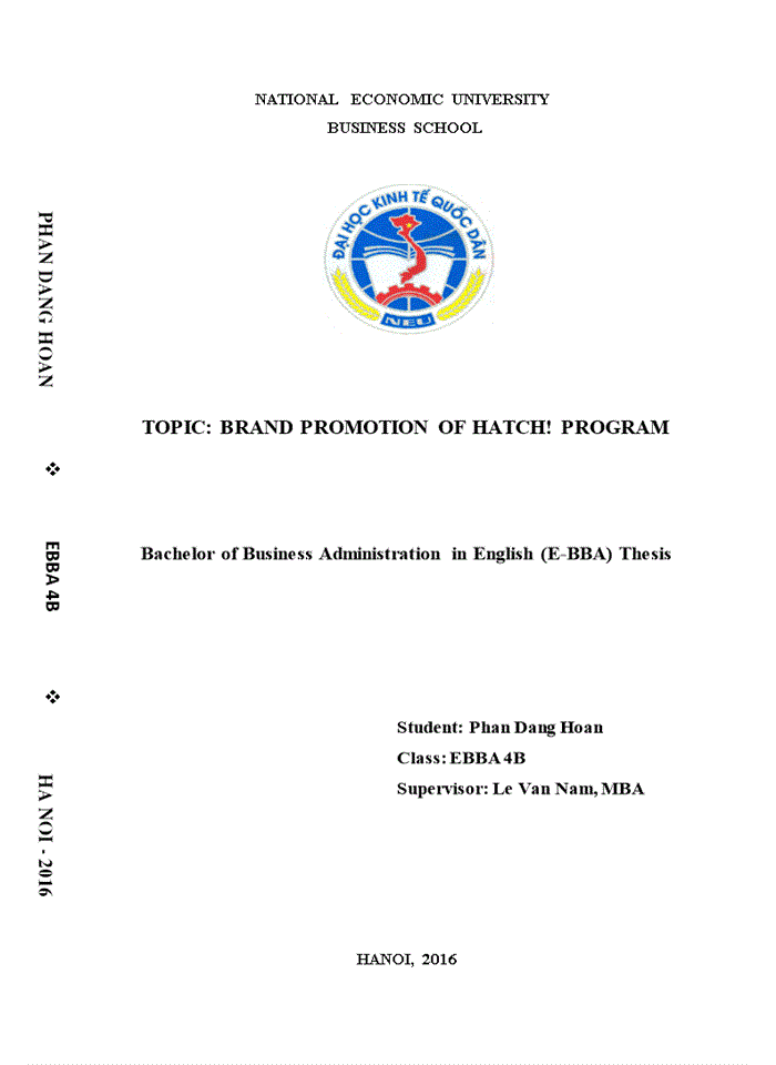 image for page Brand promotion of hatch! Program