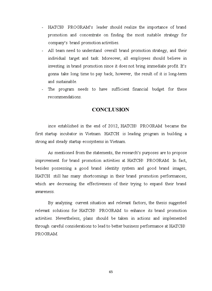 image for page Brand promotion of hatch! Program