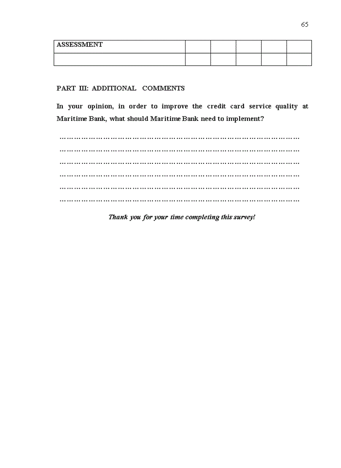 image for page Improving credit card service quality at maritime bank