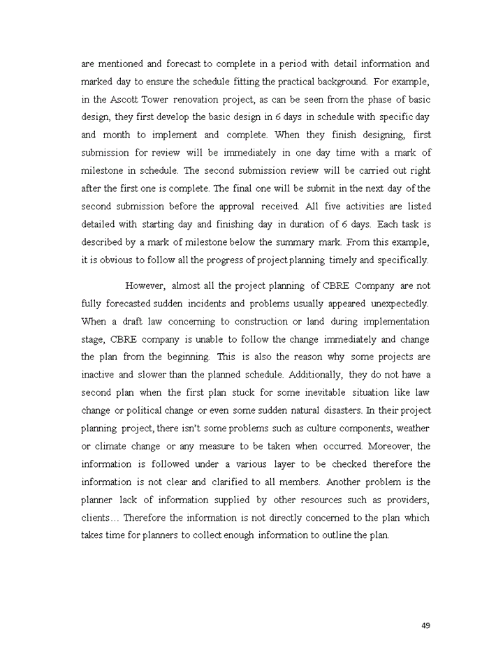 image for page Project planning for preparation stage of project management at cbre company in hanoi