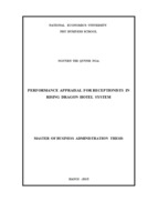 Performance appraisal for receptionists in rising dragon hotel system