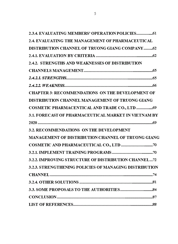 image for page Enhancing distribution channel management of Truong Giang Cosmetic Pharmaceutical and Trade Co., Ltd