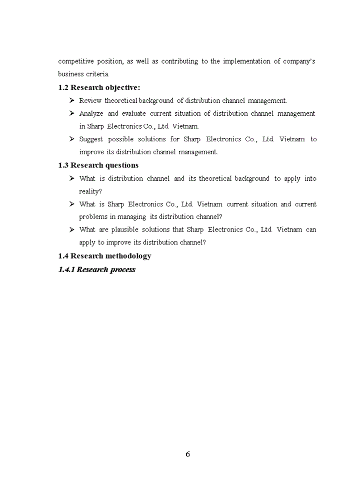 image for page Management of distribution channels of sharp electronics viet nam company limited