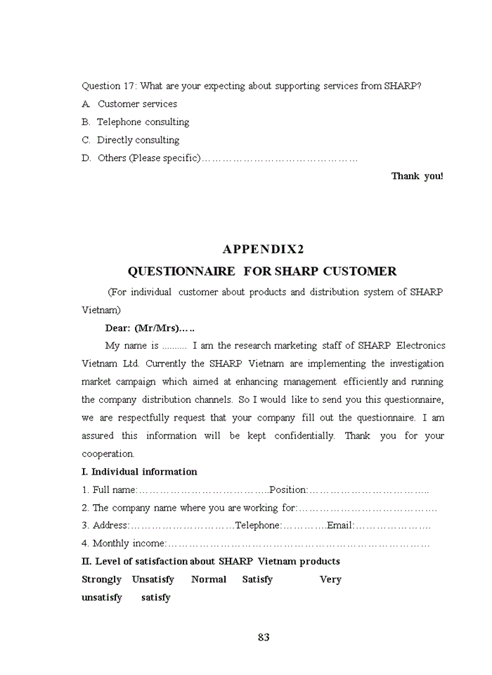 image for page Management of distribution channels of sharp electronics viet nam company limited