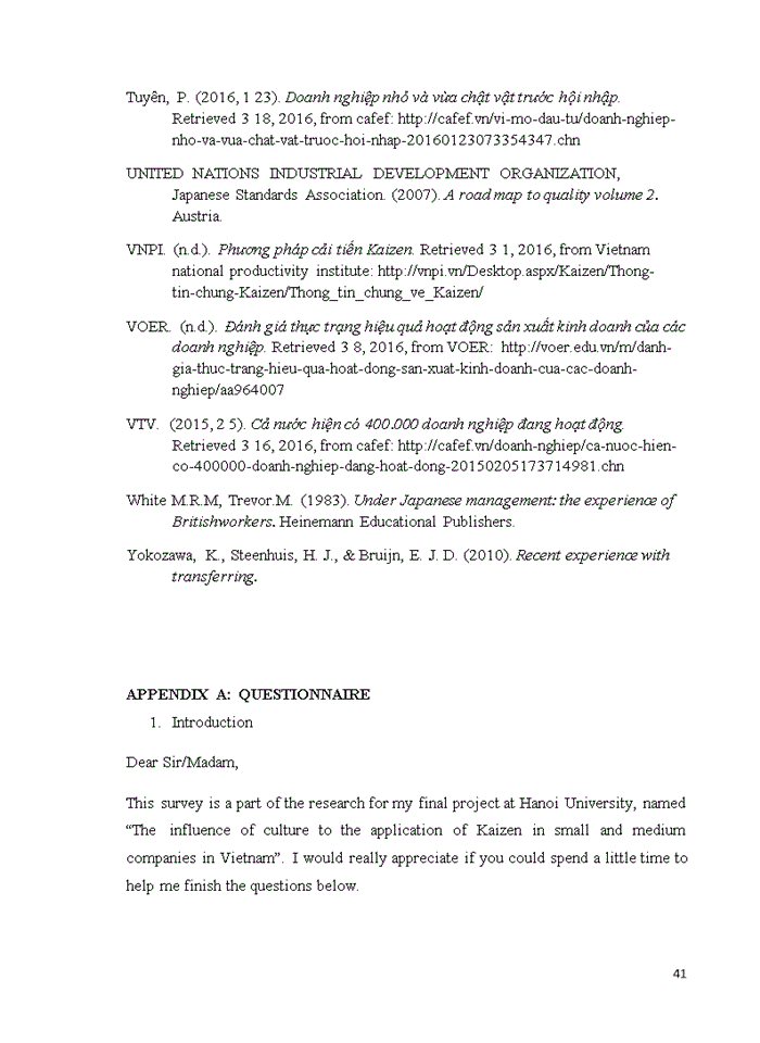 image for page The influence of culture to the application of kaizen in small and medium enterprises in vietnam