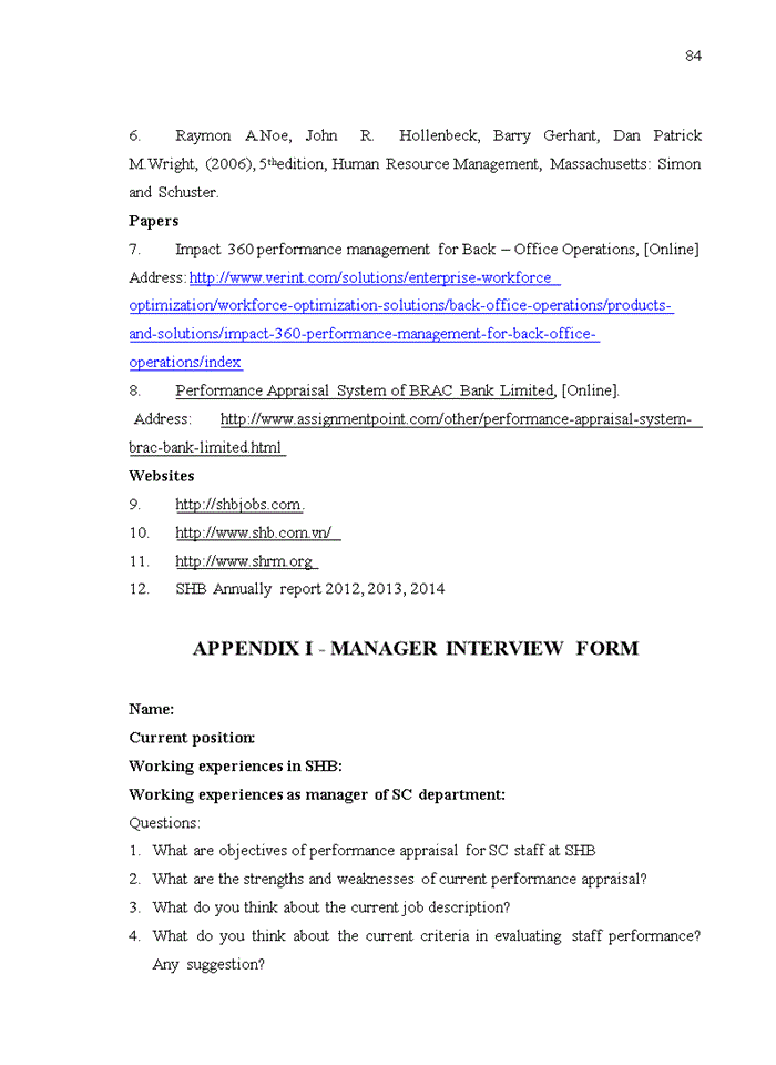 image for page Improving performance appraisal for supporting credit staffs at saigon hanoi commercial joint stock bank (shb)