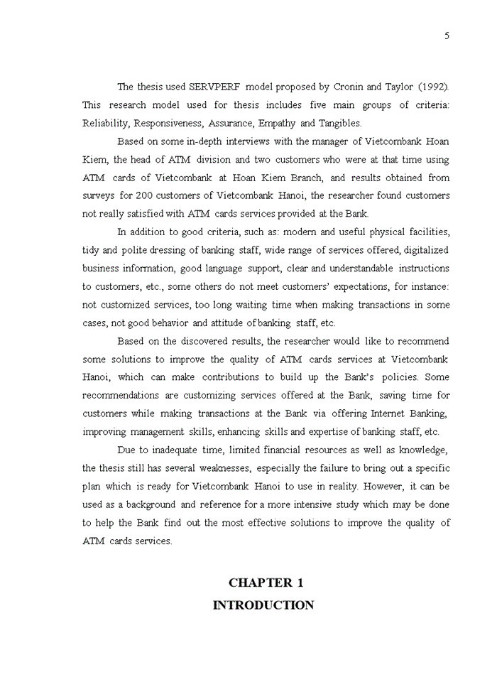 image for page An empritical investigation of atm cards service quality: a case study of joint stock commercial bank for foreign trade of vietnam, hoan kiem branch