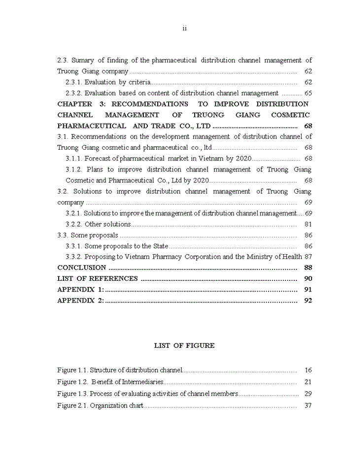 Enhancing the management of distribution channel of Truong Giang Cosmetic Pharmaceutical and Trade Co., Ltd