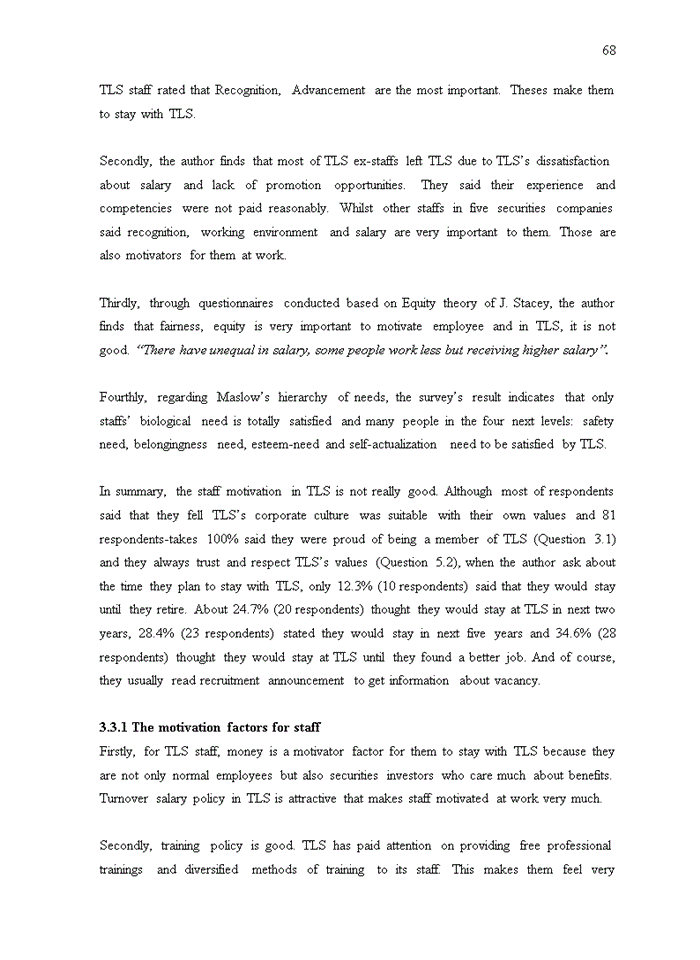 image for page Enhancing staff motivation at Thang Long securities joint stock company