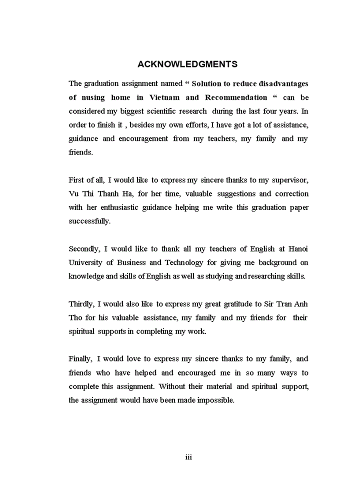 image for page Solution to reduce đisadvantages of nusing home in Vietnam and Recommendation