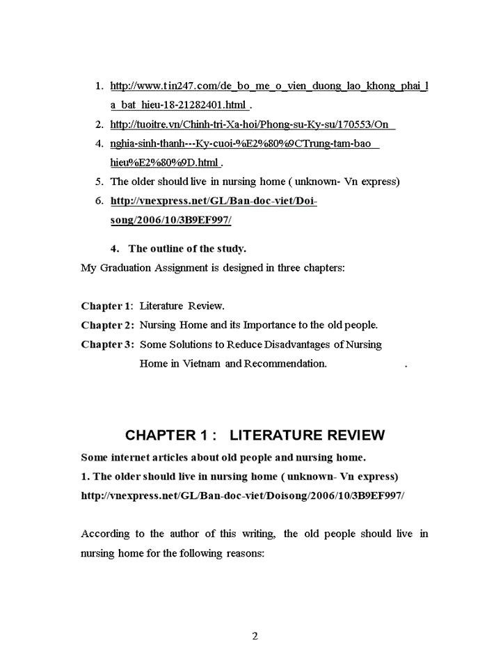 image for page Solution to reduce đisadvantages of nusing home in Vietnam and Recommendation