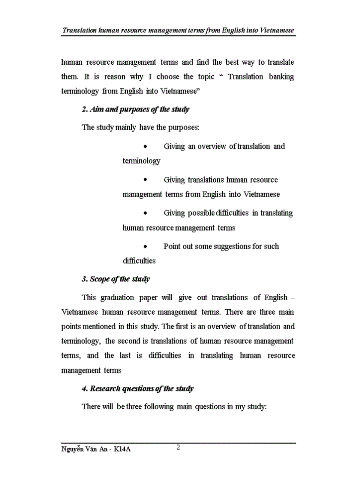 image for page Translation human resource management terms from English into Vietnamese