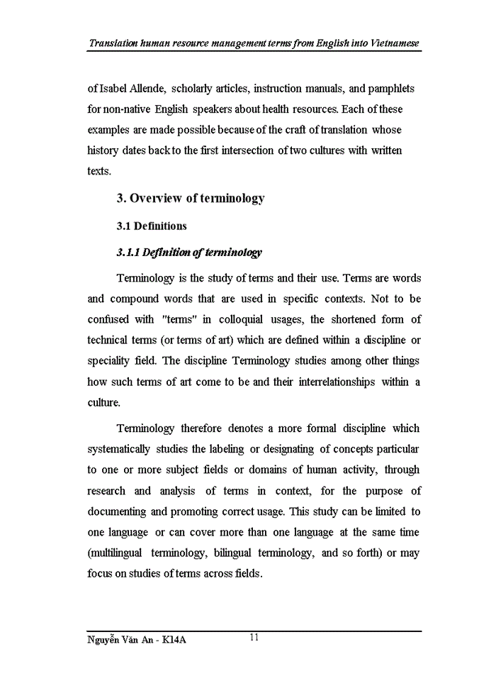 image for page Translation human resource management terms from English into Vietnamese