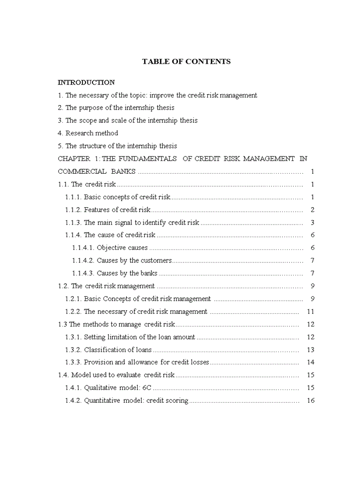 image for page Solution to improve credit risk management in Vietnam Joint Stock Commercial Bank For Industry And Trade