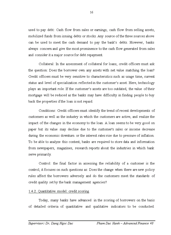 image for page Solution to improve credit risk management in Vietnam Joint Stock Commercial Bank For Industry And Trade