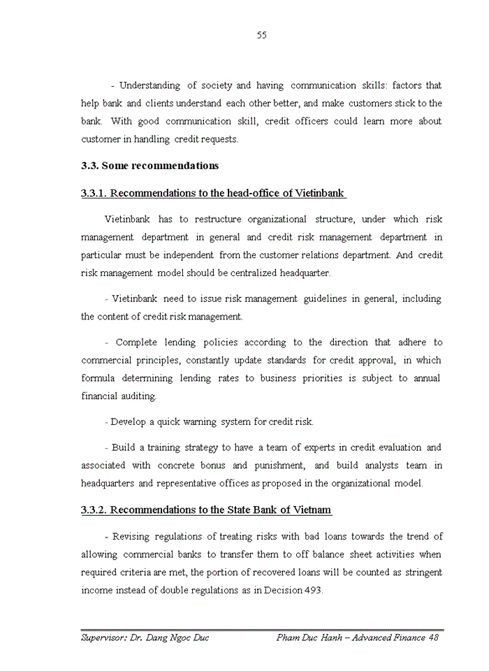 image for page Solution to improve credit risk management in Vietnam Joint Stock Commercial Bank For Industry And Trade
