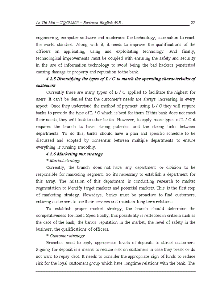 image for page Solutions to enhance the quality of international payment services using Letter of Credit in the Bank for Investment and Development Thanh Hoa branch