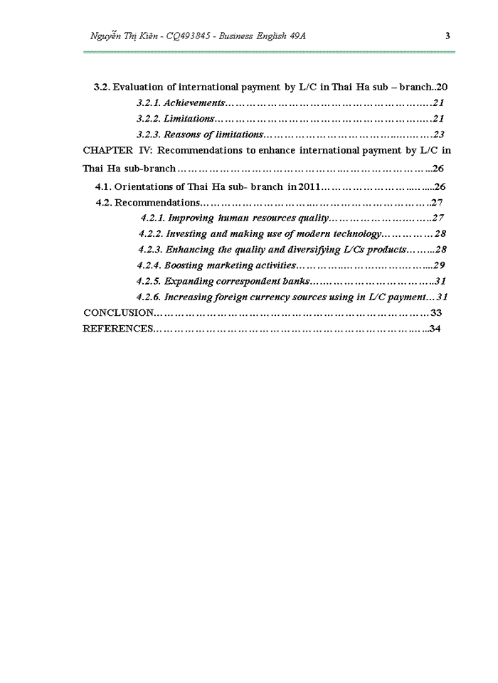image for page Recomemdations to enhance international payment by l/c in sai gon – ha noi joint stock commercial bank, thai ha sub-branch