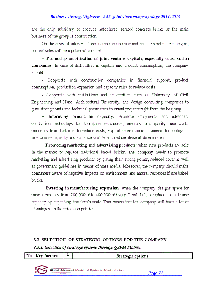 image for page Capstone project report business straegy of viglacera autoclaved aerated concrete joint stock company stage 2011 to 2015