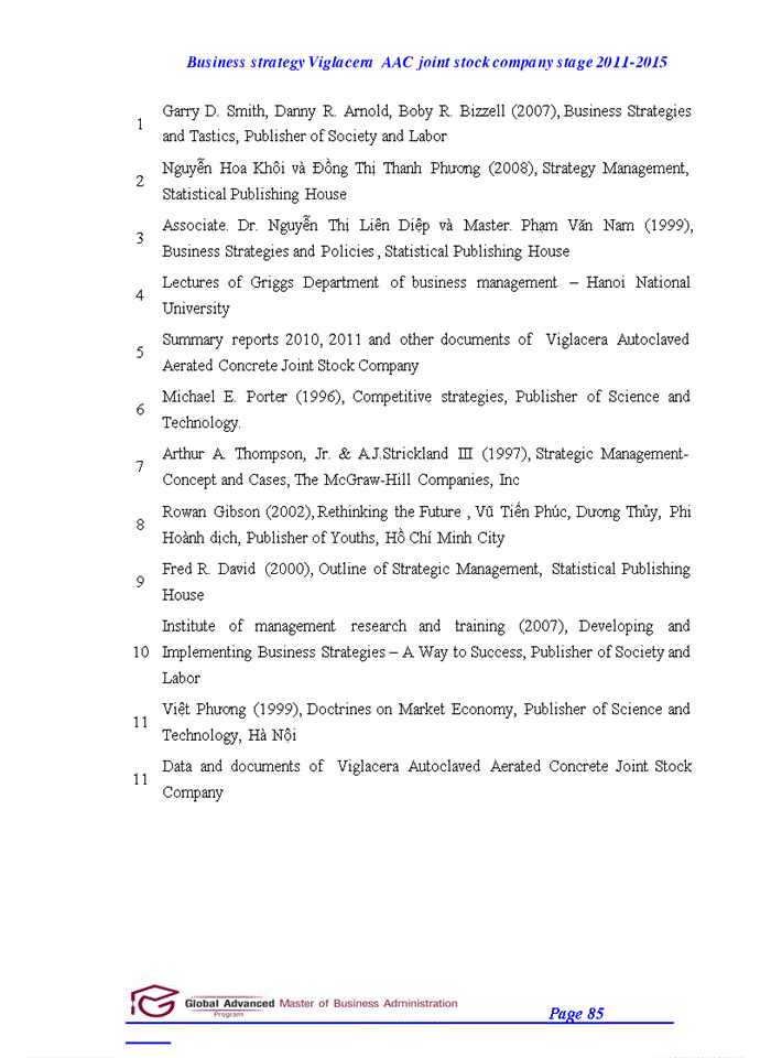 image for page Capstone project report business straegy of viglacera autoclaved aerated concrete joint stock company stage 2011 to 2015