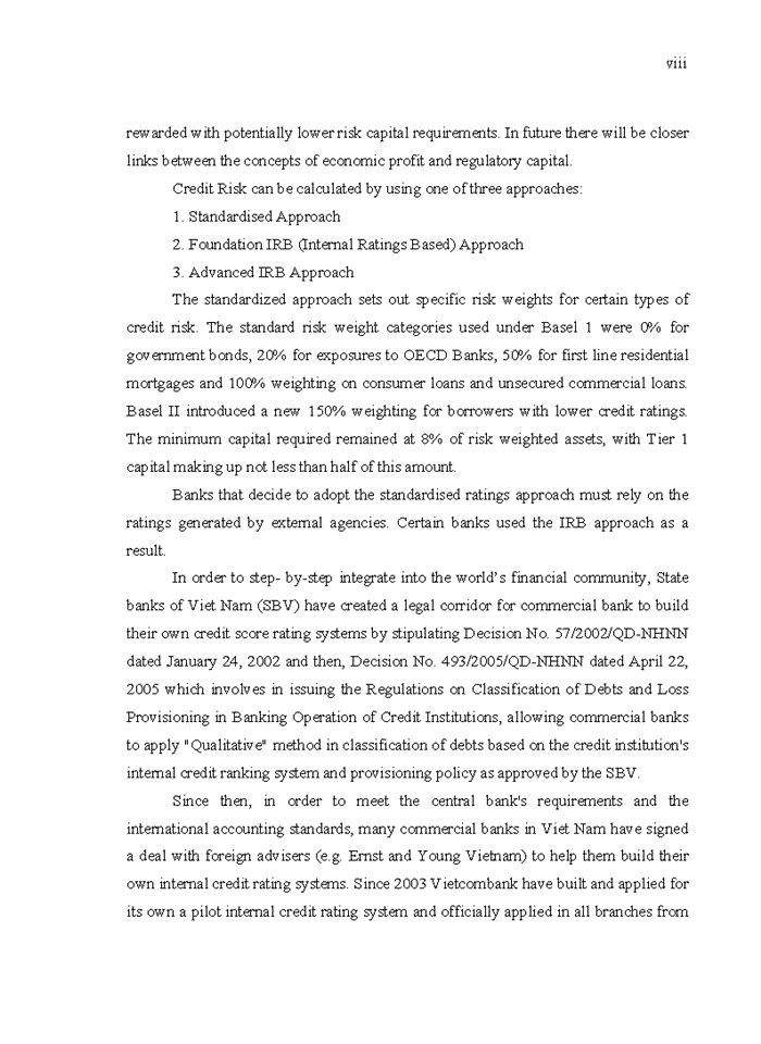 image for page Improving The Credit Ranking system for enterprises in Bank for Foreign Trade of Vietnam