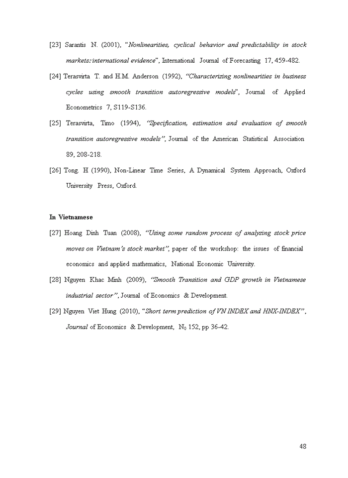 image for page Non-linear model predictability of Vietnam stock market price