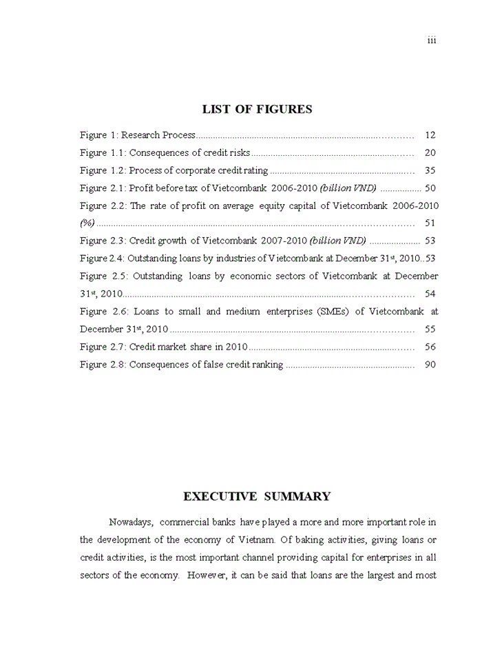 Improving The Credit Ranking system for enterprises in Bank for Foreign Trade of Vietnam