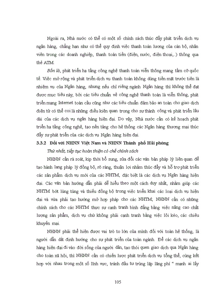 image for page Giải pháp phát triển dịch vụ phi tín dụng tại Ngân hàng TMCP Ngoại thương Hải phòng