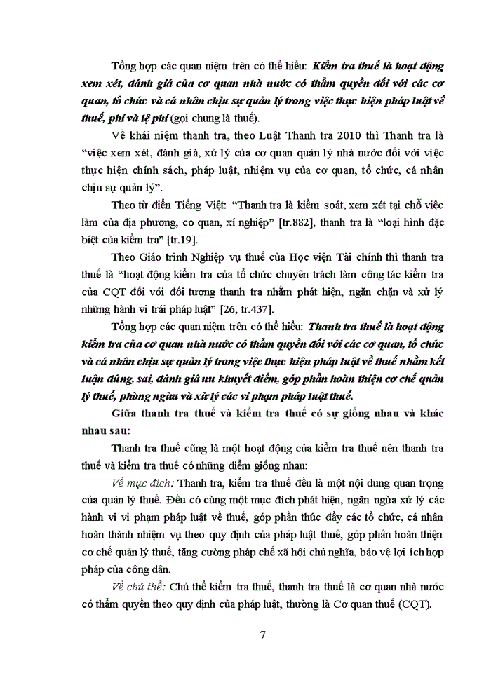 image for page Luận văn thạc sĩ kinh tế tăng cường công tác thanh tra, kiểm tra người nộp thuế tại cục thuế thành phố hà nội