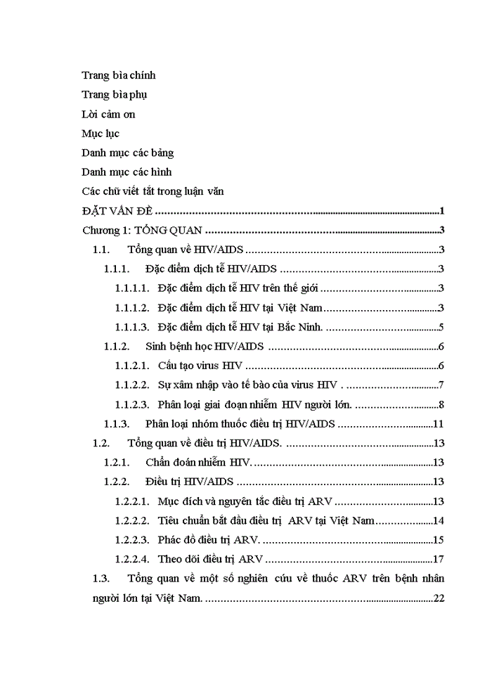 image for page Luận văn thạc sĩ dược học đánh giá tình hình sử dụng thuốc arv trong điều trị HIV/AIDS tại phòng khám ngoại trú bệnh viện đa khoa tỉnh bắc ninh