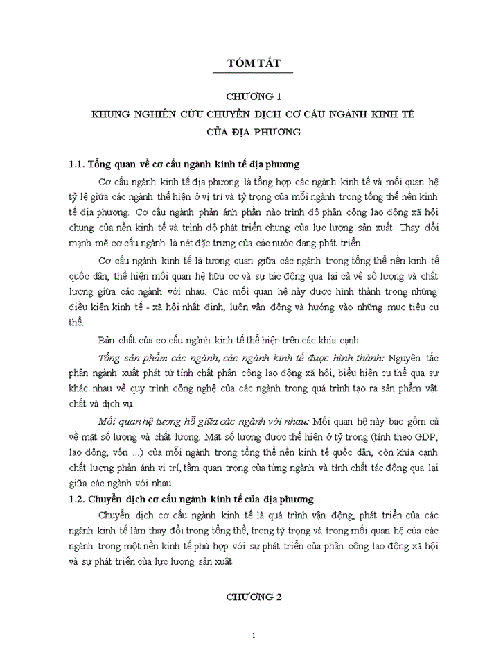 image for page Luận văn thạc sỹ kinh doanh và quản lý Định hướng chuyển dịch cơ cấu ngành kinh tế huyện trà lĩnh, tỉnh cao bằng đến năm 2020 tầm nhìn đến năm 2030