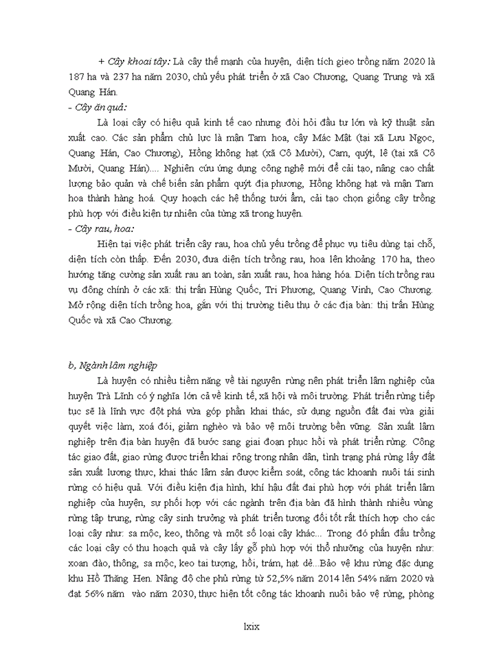 image for page Luận văn thạc sỹ kinh doanh và quản lý Định hướng chuyển dịch cơ cấu ngành kinh tế huyện trà lĩnh, tỉnh cao bằng đến năm 2020 tầm nhìn đến năm 2030