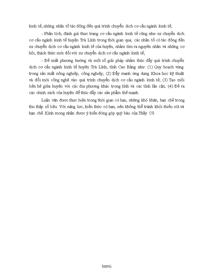 image for page Luận văn thạc sỹ kinh doanh và quản lý Định hướng chuyển dịch cơ cấu ngành kinh tế huyện trà lĩnh, tỉnh cao bằng đến năm 2020 tầm nhìn đến năm 2030