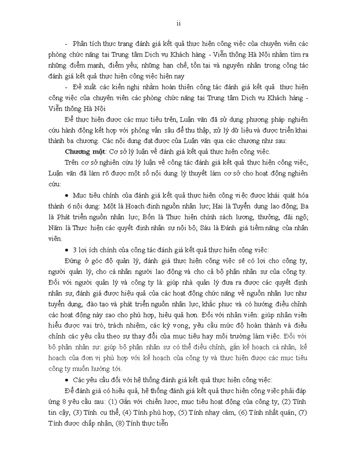 image for page Luận văn thạc sỹ kinh doanh và quản lý công tác đánh giá kết quả thực hiện công việc của chuyên viên các phòng chức năng tại trung tâm dịch vụ khách hàng – viễn thông HÀ NỘI
